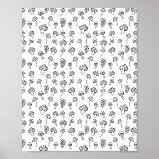 Adult Colouring Page Design Poster