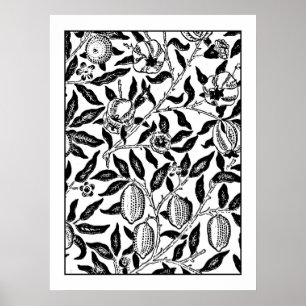 Adult Colouring Poster William Morris Exotic Fruit