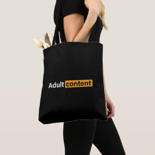 Adult Content Adult Humour Funny T-Shirt Tote Bag