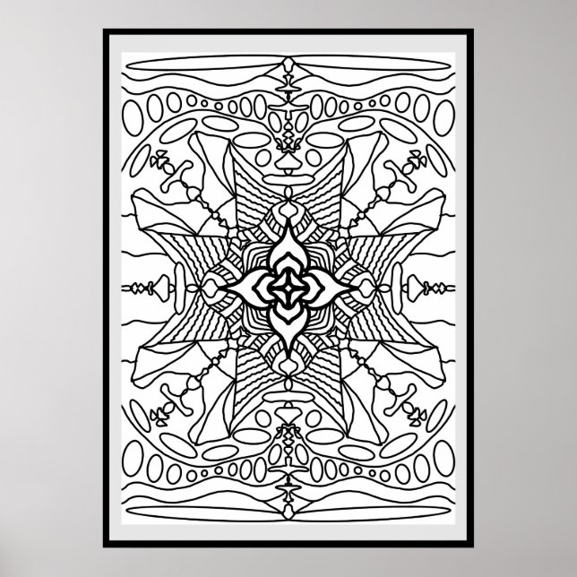 Adult cross Coloring poster  (Front)