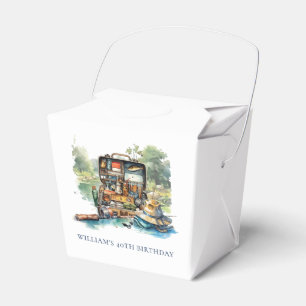Adult Fishing Birthday Personalised Photo Favour Box