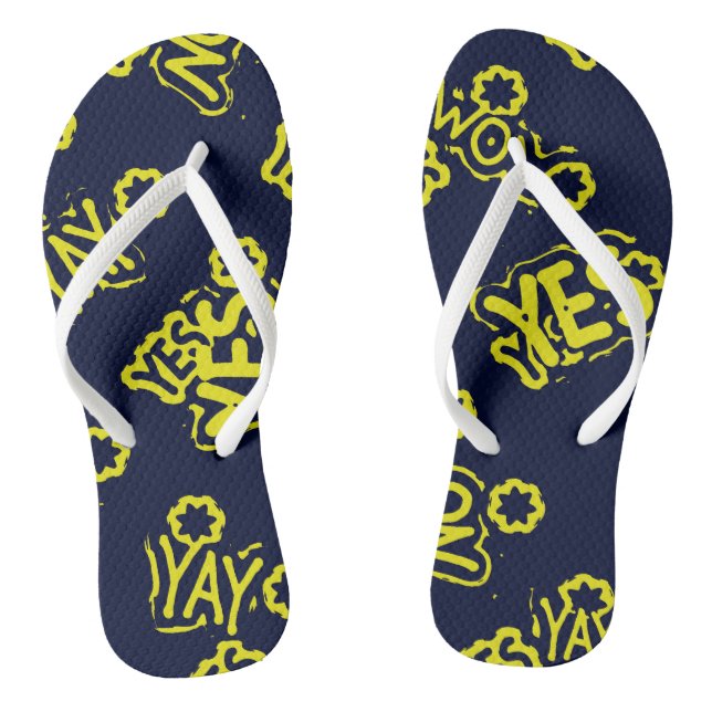 Adult Flip Flops, Slim Straps Flip Flops (Footbed)