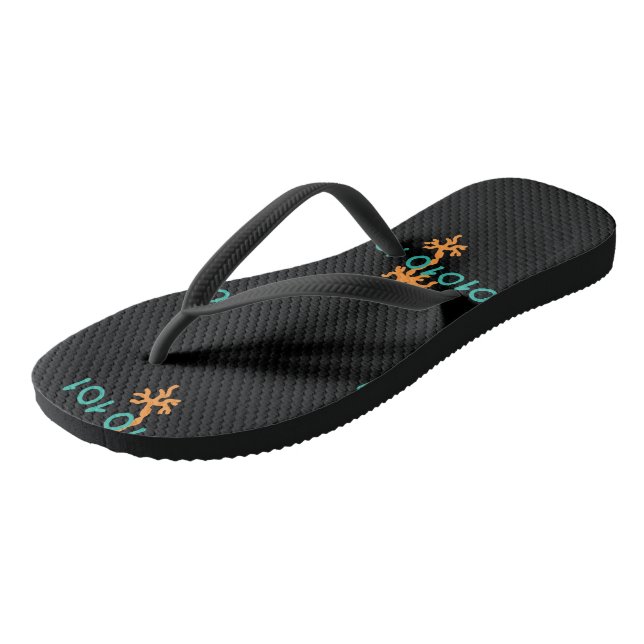 Adult Flip Flops, Slim Straps Flip Flops (Angled)