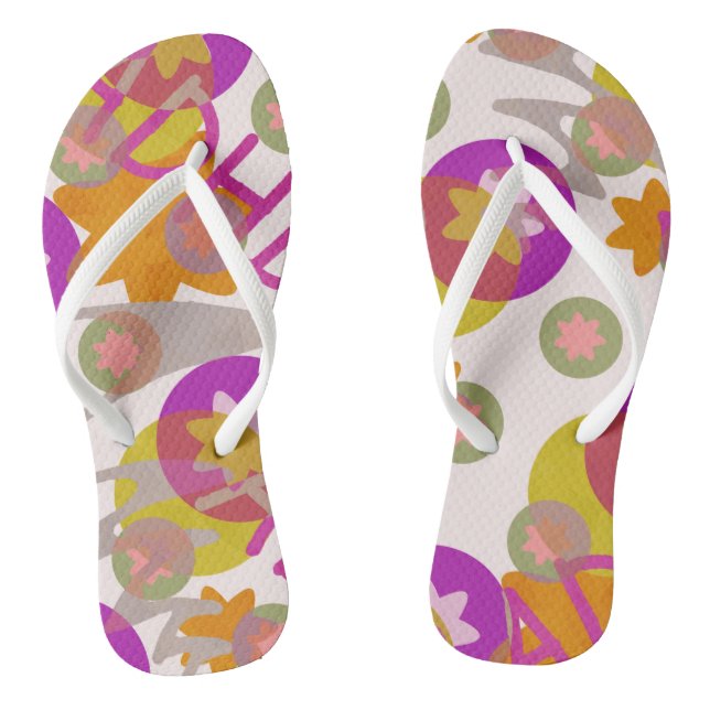 Adult Flip Flops, Slim Straps Flip Flops (Footbed)