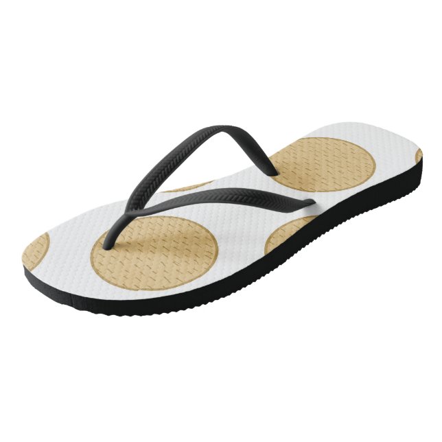 Adult Flip Flops, Slim Straps Flip Flops (Angled)