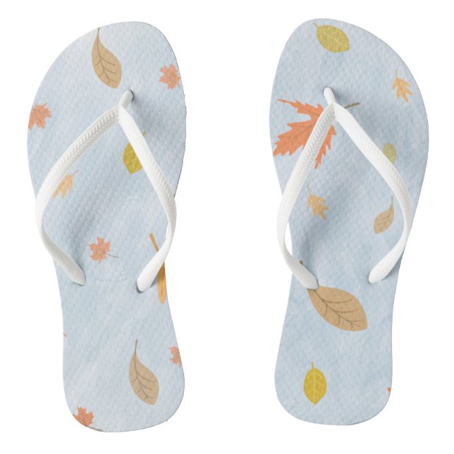 Adult Flip Flops, Slim Straps Flops (Footbed)
