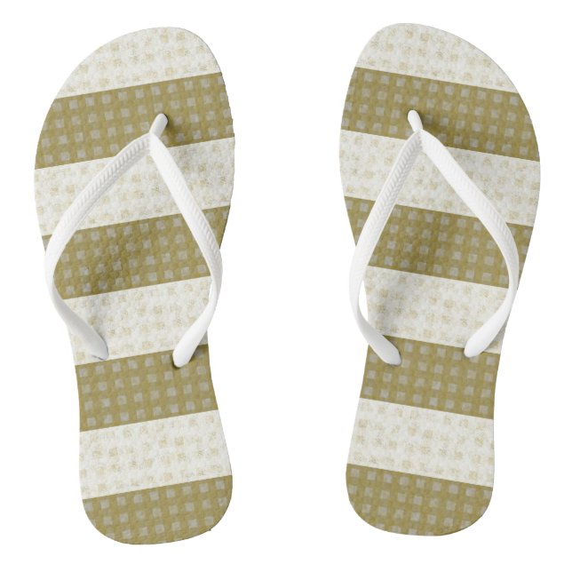 Adult Flip Flops, Slim Straps Flops (Footbed)
