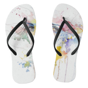 Adult Flip Flops, Slim Straps Flops