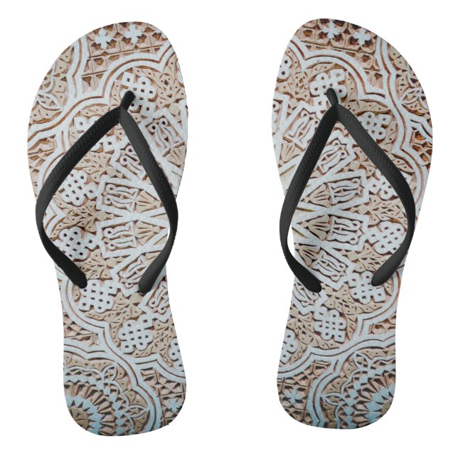 Adult Flip Flops, Slim Straps Flops (Footbed)