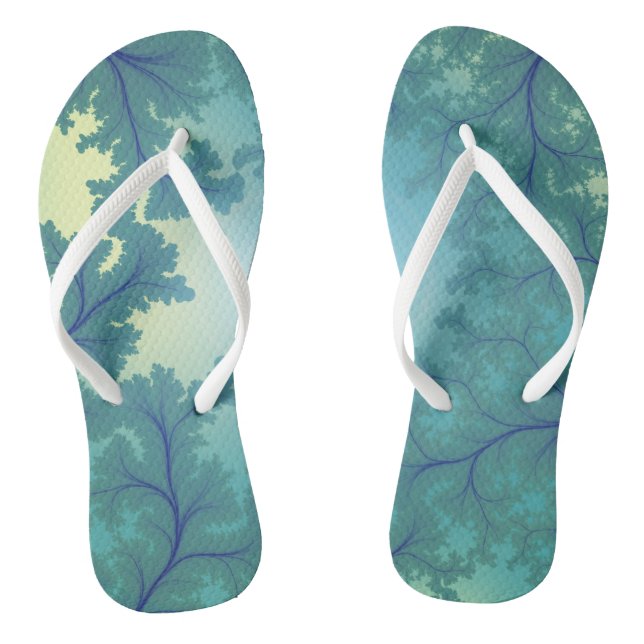 Adult Flip Flops, Slim Straps Flops (Footbed)