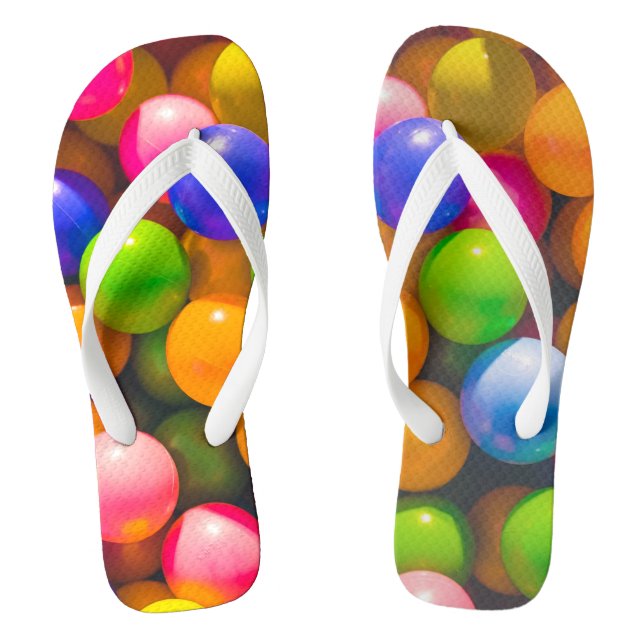 Adult Flip Flops, Wide Straps Flip Flops (Footbed)