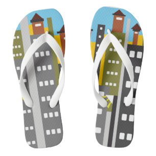 Adult Flip Flops, Wide Straps Flops