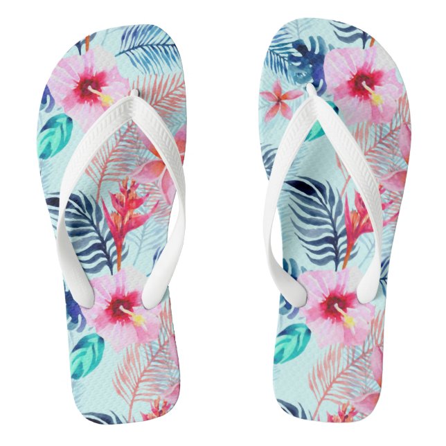 Adult Flip Flops, Wide Straps Flops (Footbed)