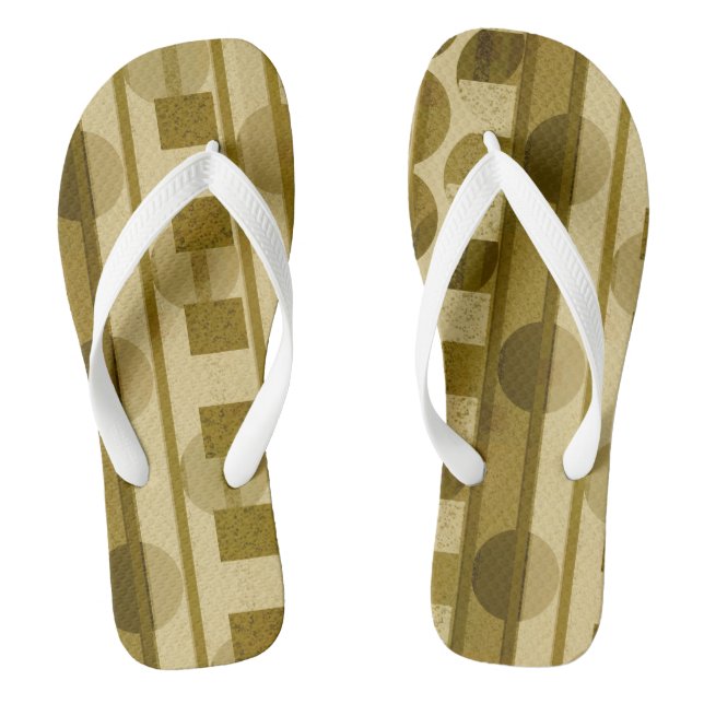 Adult Flip Flops, Wide Straps Flops (Footbed)