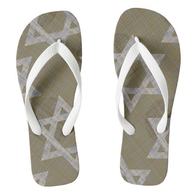 Adult Flip Flops, Wide Straps Flops (Footbed)