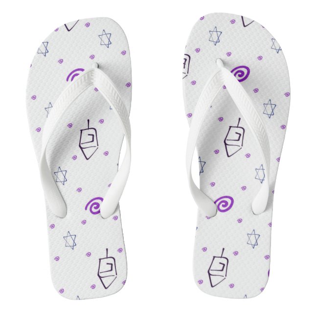Adult Flip Flops, Wide Straps Flops (Footbed)