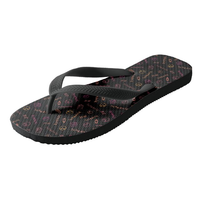 Adult Flip Flops, Wide Straps Flops (Angled)