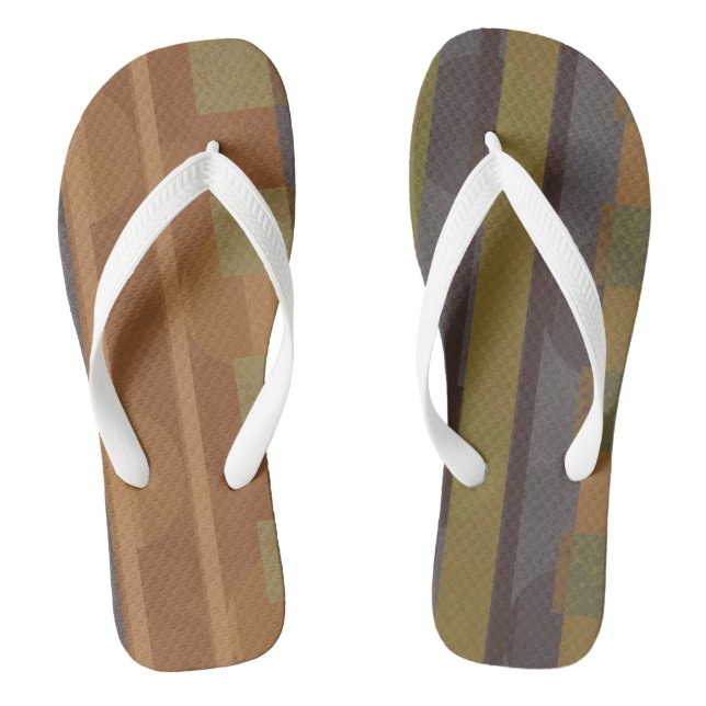 Adult Flip Flops, Wide Straps Flops (Footbed)