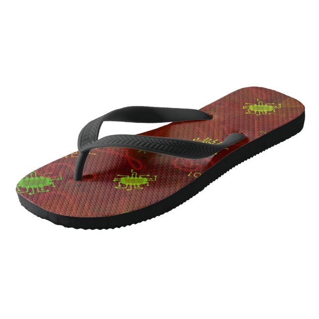 Adult Flip Flops, Wide Straps Flops (Angled)