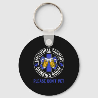 Adult Funny Drinking Emotional Support Drinking Bu Key Ring