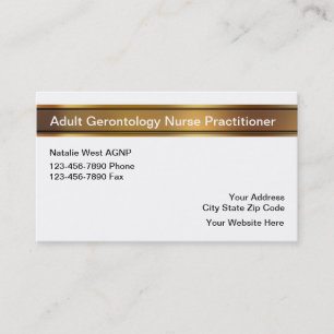 Adult Gerontology Medical Nurse Practitioner Business Card