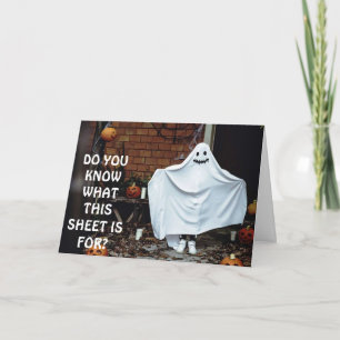 **ADULT GHOST** SHOW YOU SHEET USES HALLOWEEN LOVE CARD