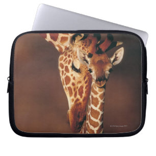 Adult Giraffe with calf (Giraffa camelopardalis) Laptop Sleeve
