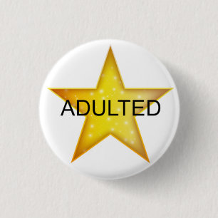 Adult God Star - Adulted 3 Cm Round Badge