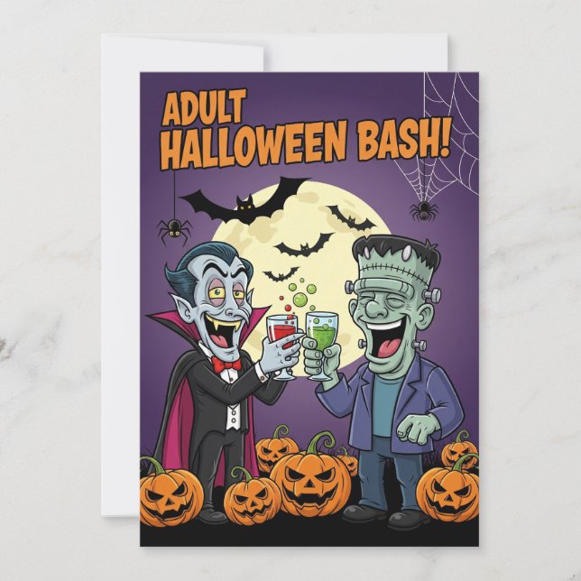 Adult Halloween Bash Invitation (Front)