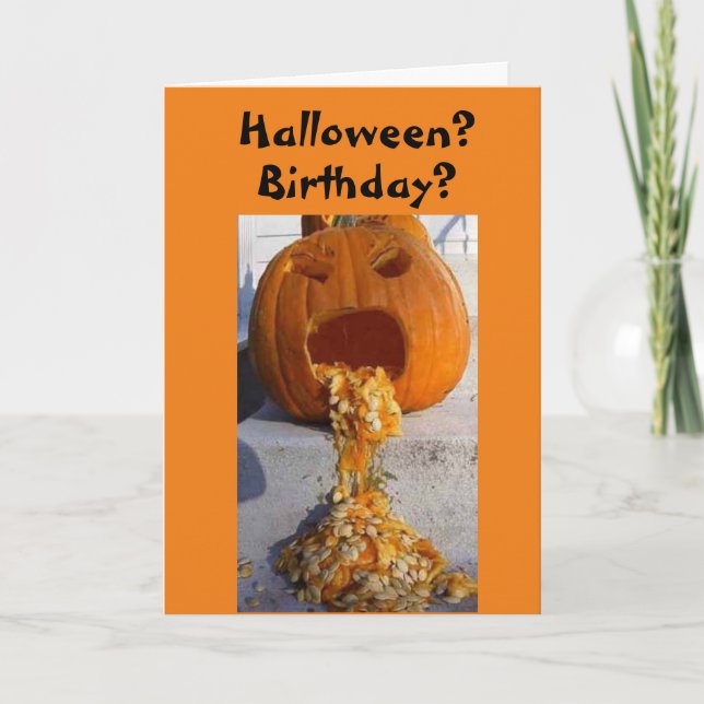 *ADULT* HALLOWEEN BIRTHDAY WISHES FOR YOU! CARD (Front)