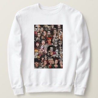 Adult Halloween Collage Crew Sweatshirt