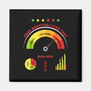 Adult Halloween Costume Breathalyzer mens hallowee Magnet