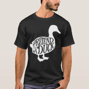 Adult Halloween Costumes Pretend I'm A Duck T-Shirt