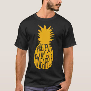 Adult Halloween Costumes Pretend I'm A Pineapple T-Shirt