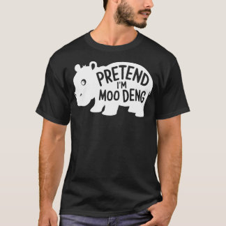 Adult Halloween Costumes Pretend I'm Moo Deng T-Shirt