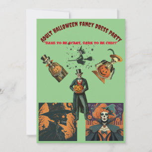 Adult Halloween Fancy Dress Party Invitation