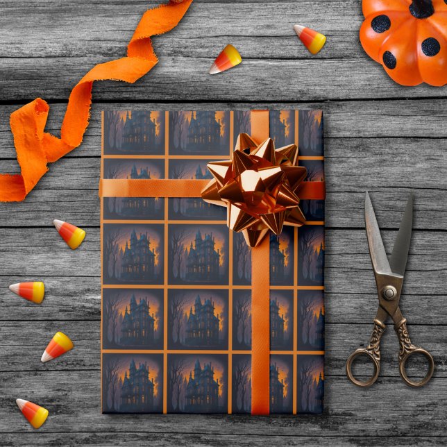 Adult Halloween Haunted Mansion Wrapping Paper (Creator Uploaded)