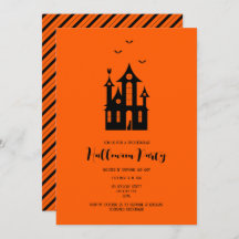 Adult Halloween Party Haunted House Black Orange