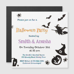 Adult Halloween Party Magnetic Invitation – Spooky