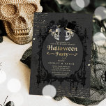 Adult Halloween Party Vintage Gothic Skull Invitation<br><div class="desc">Adult Halloween Party Vintage Gothic Skull Invitation
All designs are © PIXEL PERFECTION PARTY LTD</div>