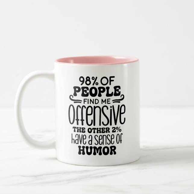 Adult Humour Funny  Two-Tone Coffee Mug (Left)