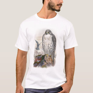 Adult Iceland Falcon Gould Birds of Great Britain T-Shirt