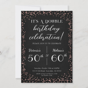 Adult Joint Birthday Party Birthday Invitation