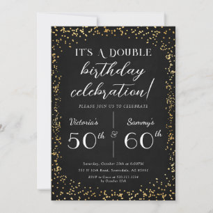 Adult Joint Birthday Party Birthday Invitation