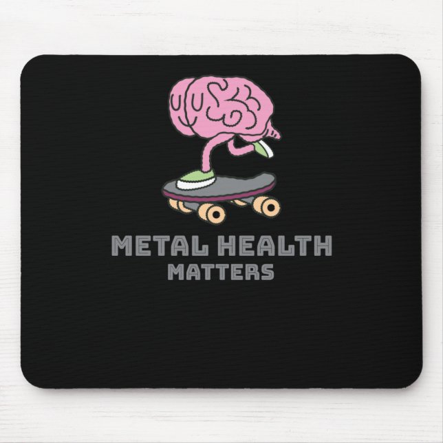 Adult Mental Health S Funny Cute Artsy Design Stic Mouse Mat (Front)
