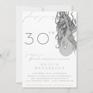 Adult Mermaid ANY Surprise Birthday Invitation