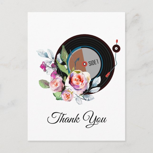 adult music  thank you card (Front)