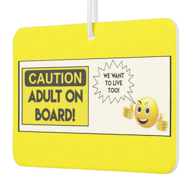 Adult On Board Car Air Freshener (Left)