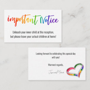 Adult only!🌈 Intertwined in Pride – No‑Kids Enclosure Card