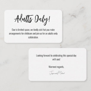 Adult only!💍 Minimalist Elegant Enclosure Card
